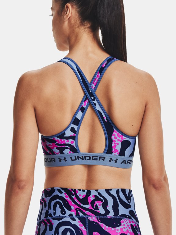 Бюстгальтер Under Armour Crossback Mid Print-BLU