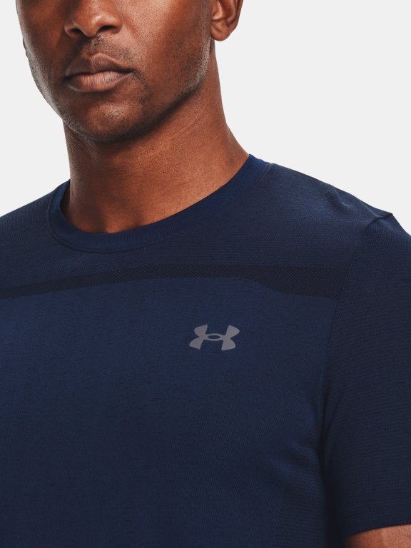 Tričko Under Armour Seamless SS - modrá