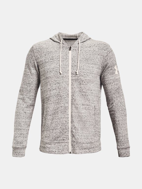 Толстовка Under Armour RIVAL TERRY FZ HD-WHT