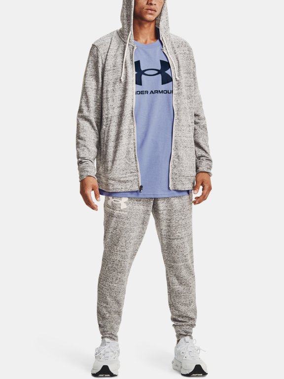 Толстовка Under Armour RIVAL TERRY FZ HD-WHT