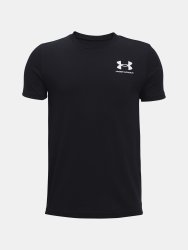 Футболка Under Armour Sportstyle Left Chest SS J - чорна