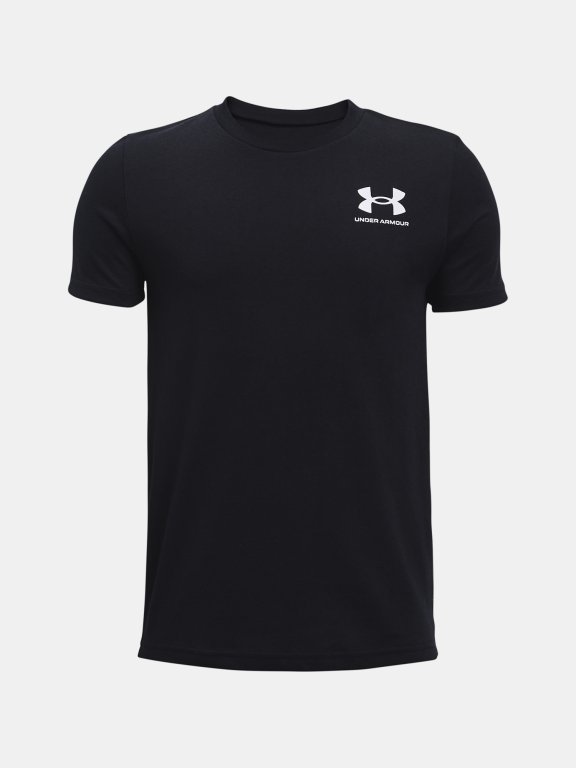 Футболка Under Armour Sportstyle Left Chest SS J - чорна