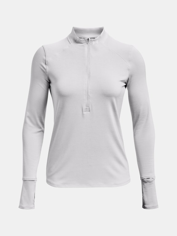 Футболка Under Armour Qualifier Run 2.0 1/2 Zip W - сіра