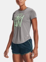 Tričko Under Armour UA Long Run Graphic SS-GRY