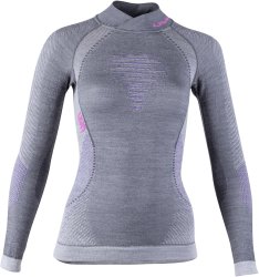 Футболка UYN Fusyon UW Shirt LS SL W - сіро/рожева