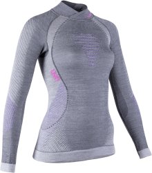 Футболка UYN Fusyon UW Shirt LS SL W - сіро/рожева