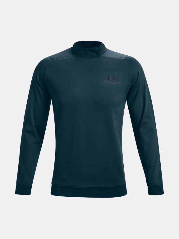 Tričko Under Armour UA Rush All Purpose Mock - modrá