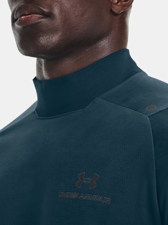 Tričko Under Armour UA Rush All Purpose Mock - modrá
