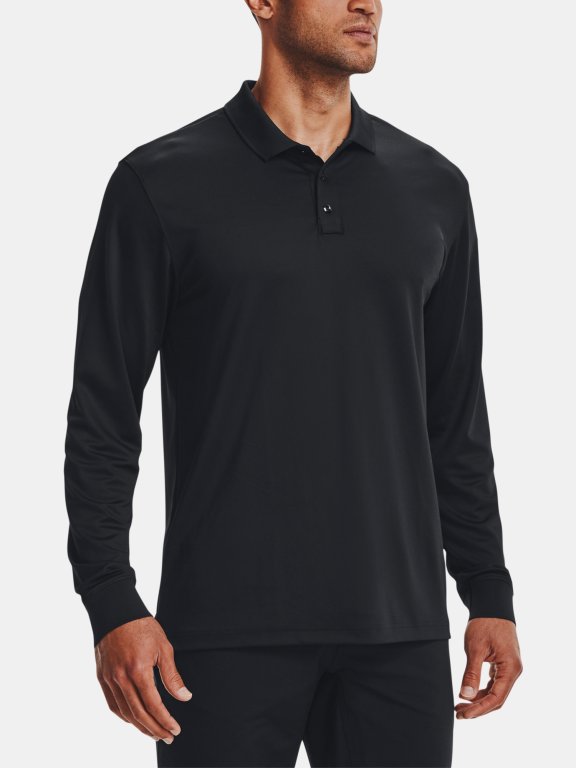 Футболка Under Armour Tac Performance Polo LS 2.0-BLK