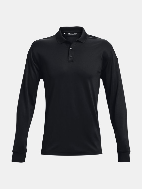 Футболка Under Armour Tac Performance Polo LS 2.0-BLK