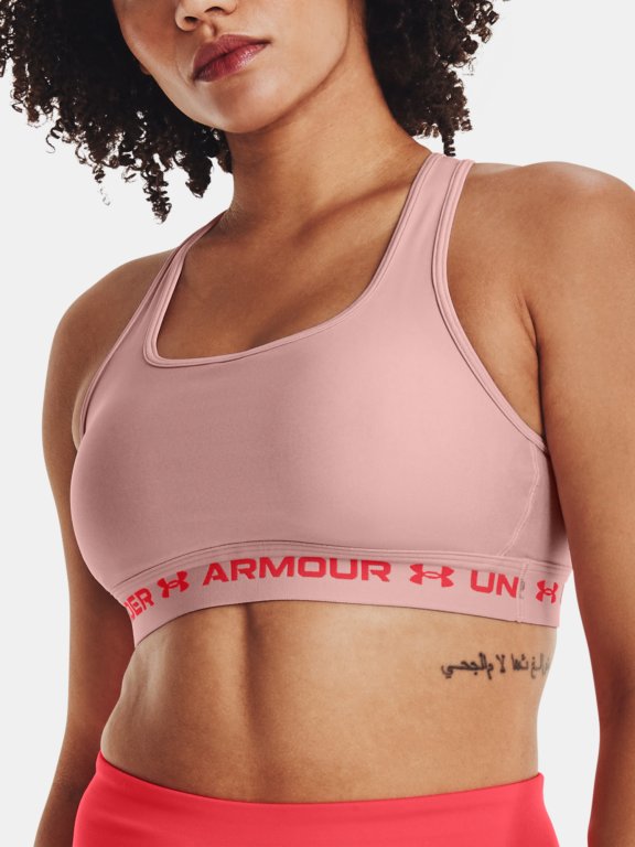 Бюстгальтер Under Armour UA Crossback Mid Hthr W - рожевий