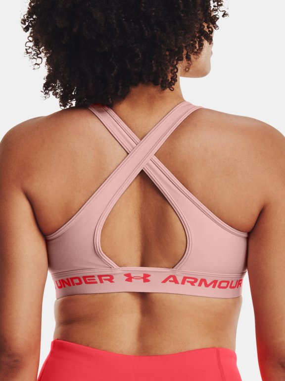 Бюстгальтер Under Armour UA Crossback Mid Hthr W - рожевий