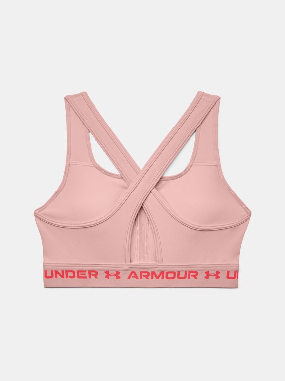 Бюстгальтер Under Armour UA Crossback Mid Hthr W - рожевий