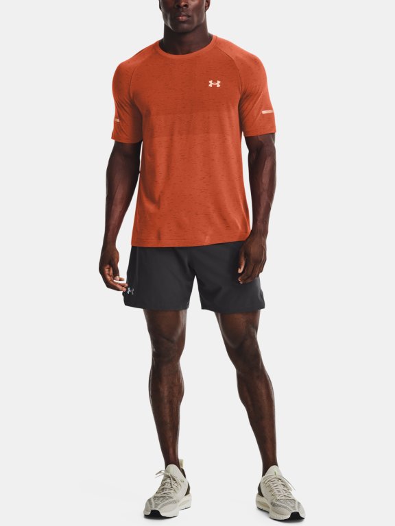 Tričko Under Armour UA Seamless Run SS - oranžová