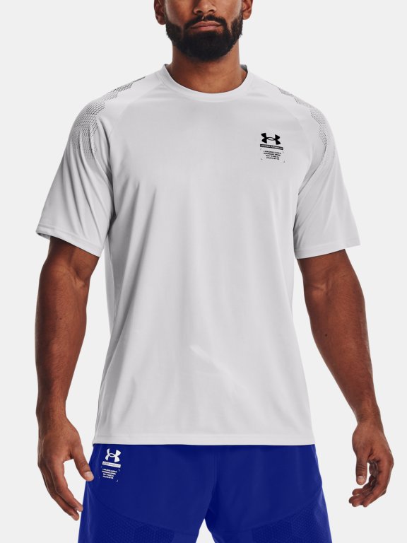Tričko Under Armour UA Armourprint SS M - šedá