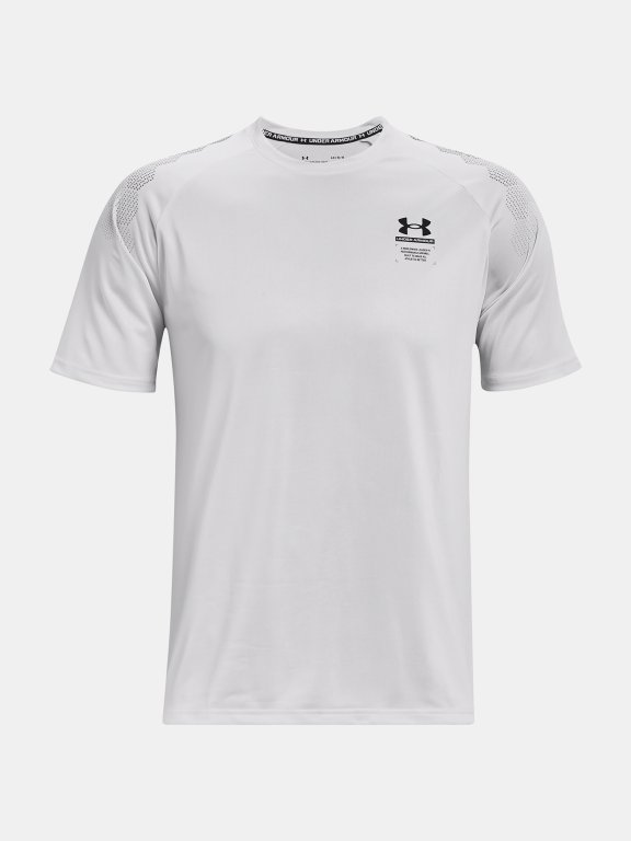 Tričko Under Armour UA Armourprint SS M - šedá