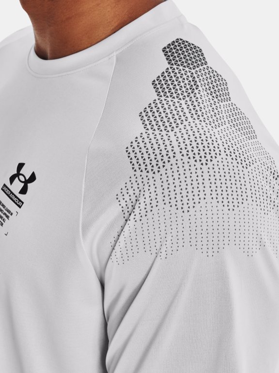 Tričko Under Armour UA Armourprint SS M - šedá