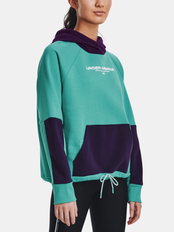 Mikina Under Armour Rival + Fleece Hoodie-GRN