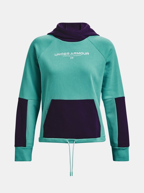 Mikina Under Armour Rival + Fleece Hoodie-GRN