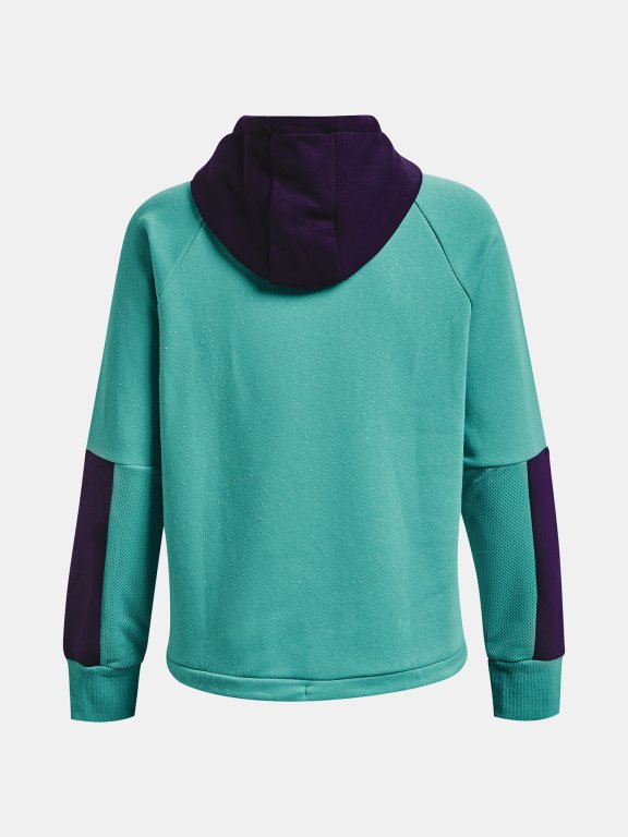 Mikina Under Armour Rival + Fleece Hoodie-GRN