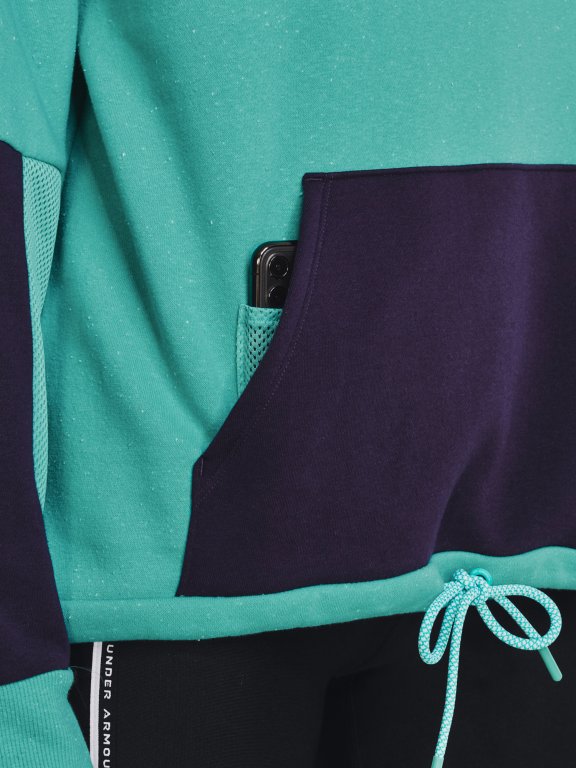 Mikina Under Armour Rival + Fleece Hoodie-GRN