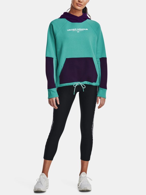 Mikina Under Armour Rival + Fleece Hoodie-GRN