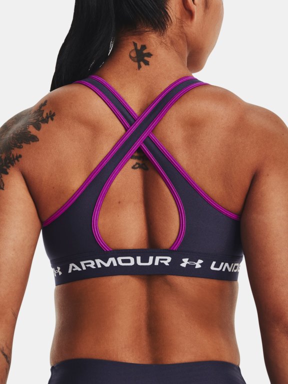 Бюстгальтер Under Armour UA Crossback Mid Bra W - сірий