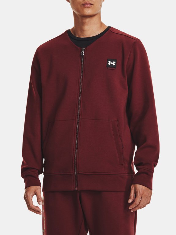 Mikina Under Armour UA Summit Knit Graphic FZ - červená