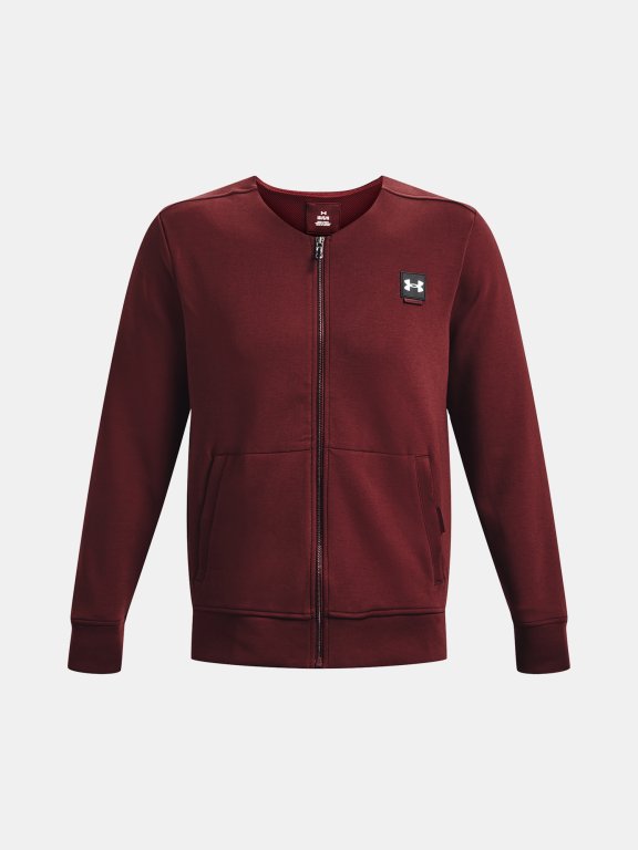 Mikina Under Armour UA Summit Knit Graphic FZ - červená