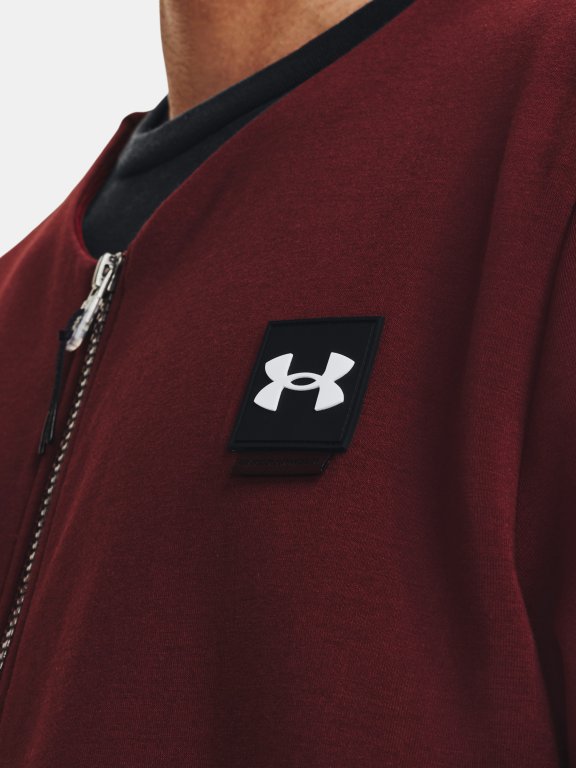 Mikina Under Armour UA Summit Knit Graphic FZ - červená