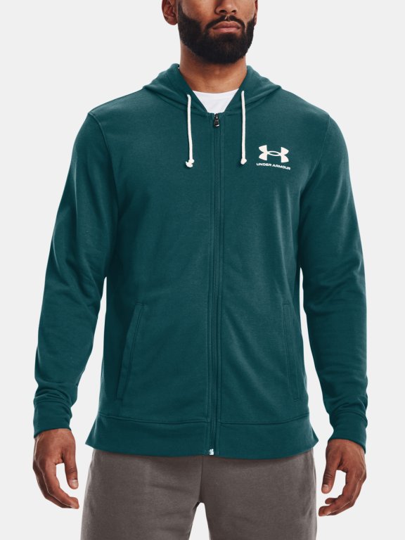 Світшот Under Armour UA Rival Terry LC FZ M - зелена