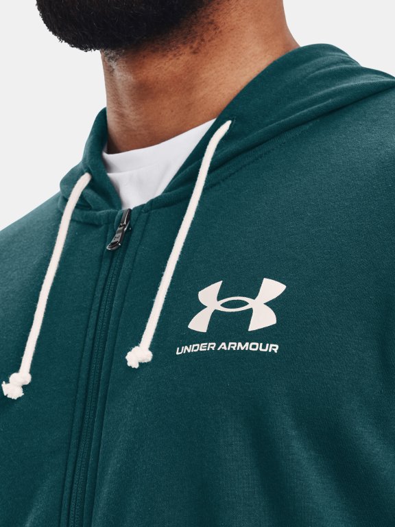 Світшот Under Armour UA Rival Terry LC FZ M - зелена