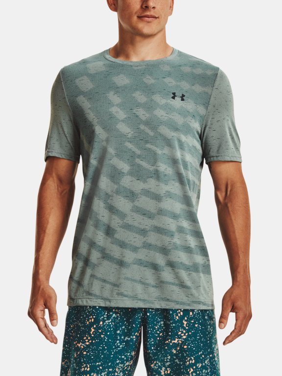 Tričko Under Armour UA Seamless Radial SS- M - šedá