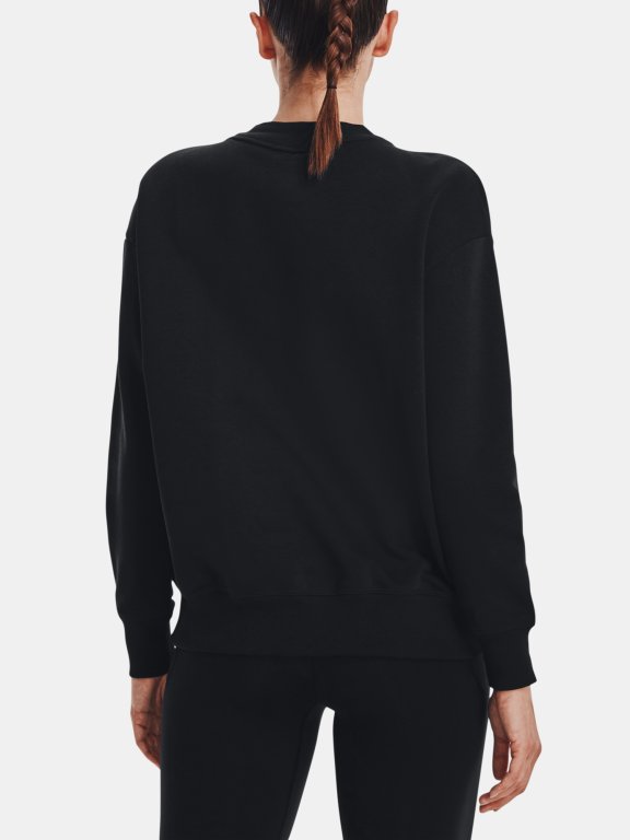 Mikina Under Armour Rival Fleece Crest Grp Crew - čierna