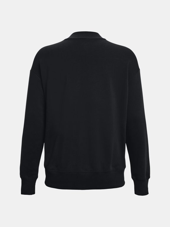 Mikina Under Armour Rival Fleece Crest Grp Crew - čierna