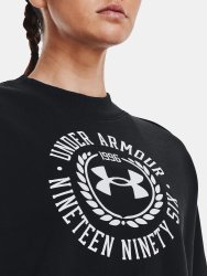 Mikina Under Armour Rival Fleece Crest Grp Crew - čierna