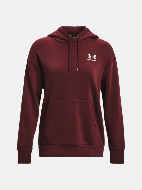 Худі Under Armour Essential Fleece Hoodie W - бордовий
