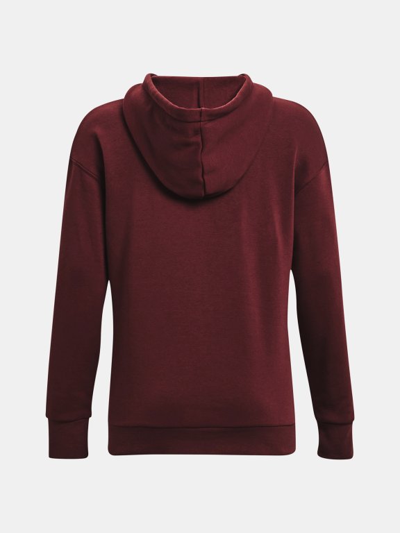 Худі Under Armour Essential Fleece Hoodie W - бордовий
