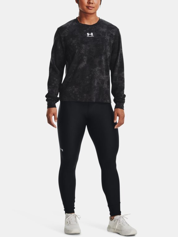 Кофта Under Armour Rival Terry Print Crew W - чорна
