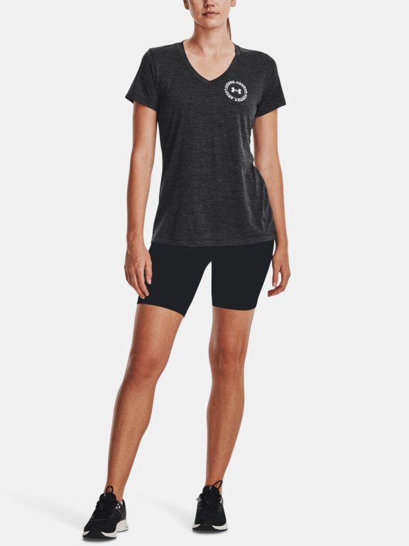 Футболка Under Armour Tech Twist LC Crest SSV W - чорна