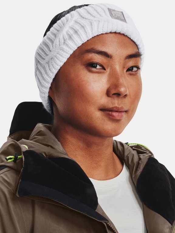 Пов'язка Under Armour UA Halftime Fleece HB W - біла