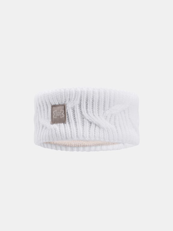 Пов'язка Under Armour UA Halftime Fleece HB W - біла