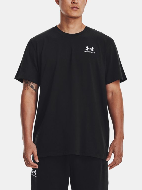 Футболка Under Armour UA LOGO EMB HEAVYWEIGHT SS-BLK