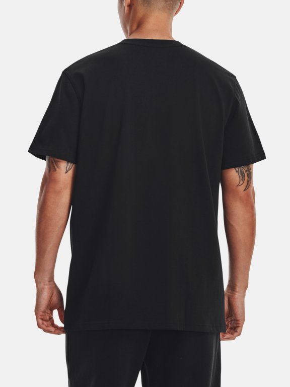 Футболка Under Armour UA LOGO EMB HEAVYWEIGHT SS-BLK