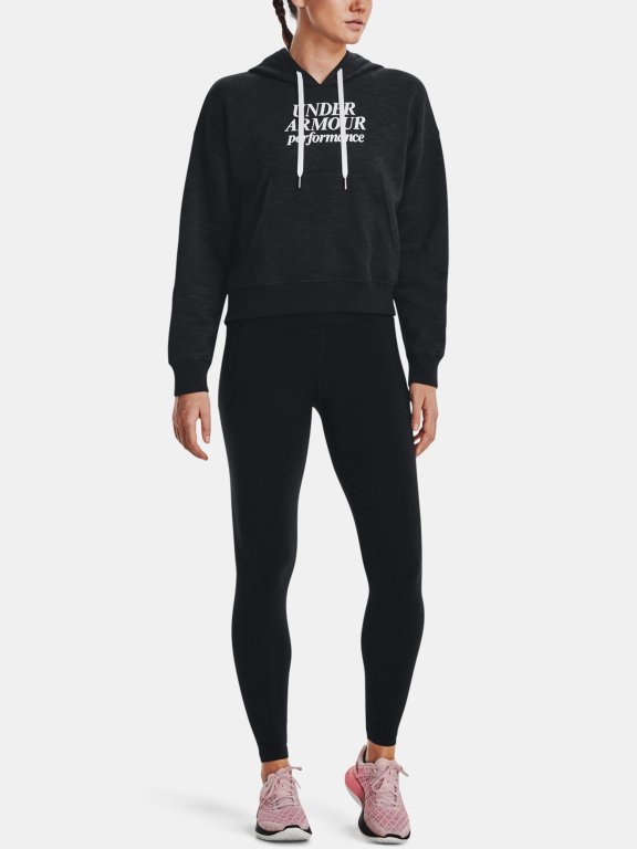 Худі Under Armour Essential Script Hoodie W - чорне