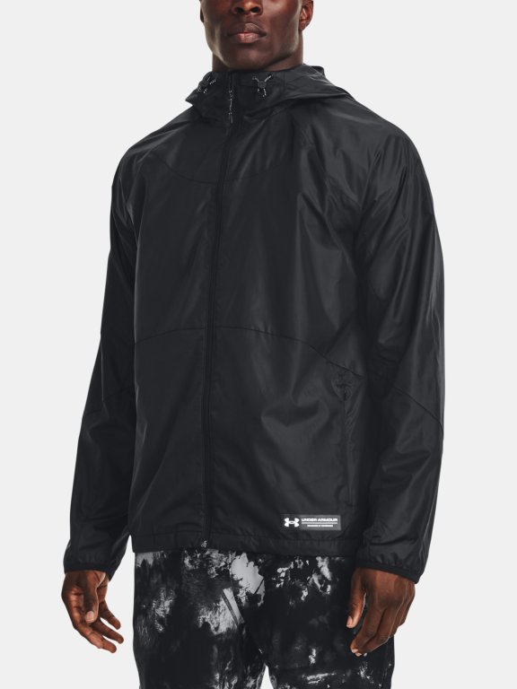 Bunda Under Armour UA Rush Woven FZ - čierna