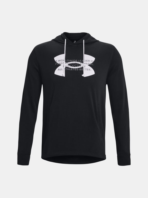 Mikina Under Armour UA Rival Terry Logo Hoodie M - černá
