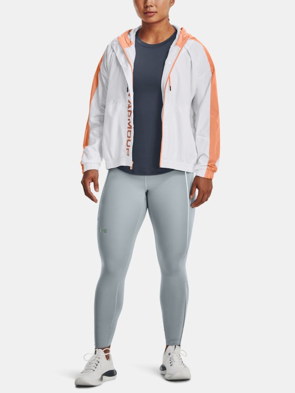 Bunda Under Armour UA Rush Woven FZ Jacket W - biela