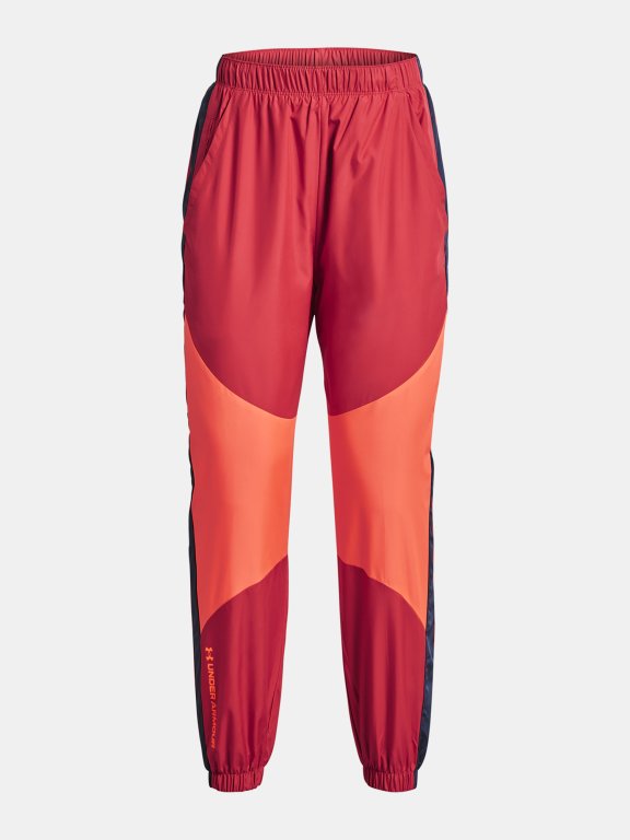 Kalhoty Under Armour UA Rush Woven Pant W - červená