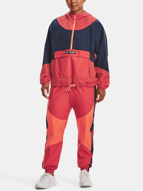 Kalhoty Under Armour UA Rush Woven Pant W - červená